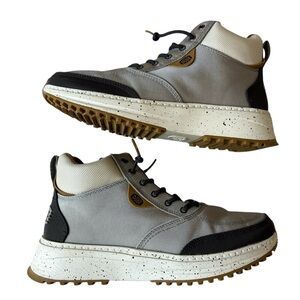 HEYDUDE MENS TAHOE CASUAL SLIP ON GREY SHOES 8